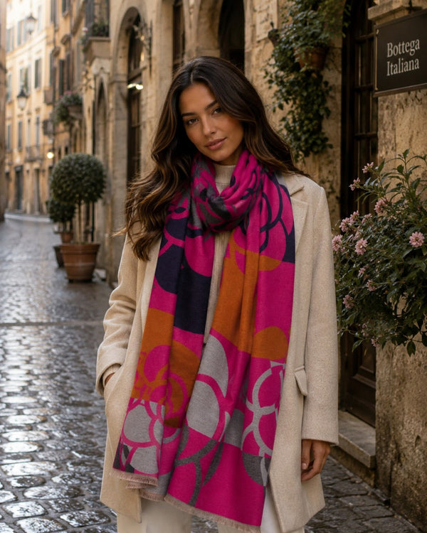 Eden - Oversized Statement Print Scarf
