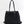 Ellis - bolsa de palha preta de tecido