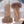 Elodie - Camel Suede Gloves with Faux Fur Cuffs