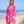 Estrella - Hot Pink Starfish Print Beach Kaftan