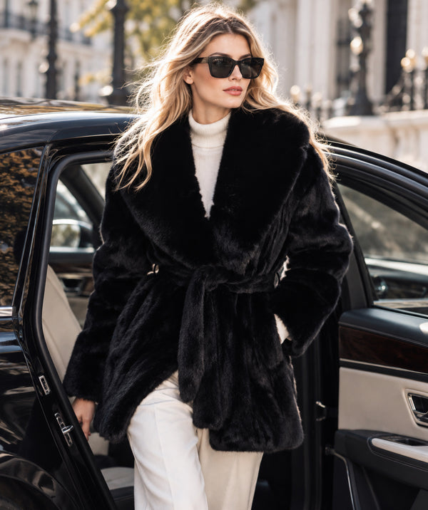Felicity - Faux Fur Cropped Jacket