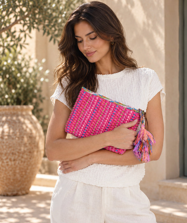 Fifi - Bolso Clutch De Paja