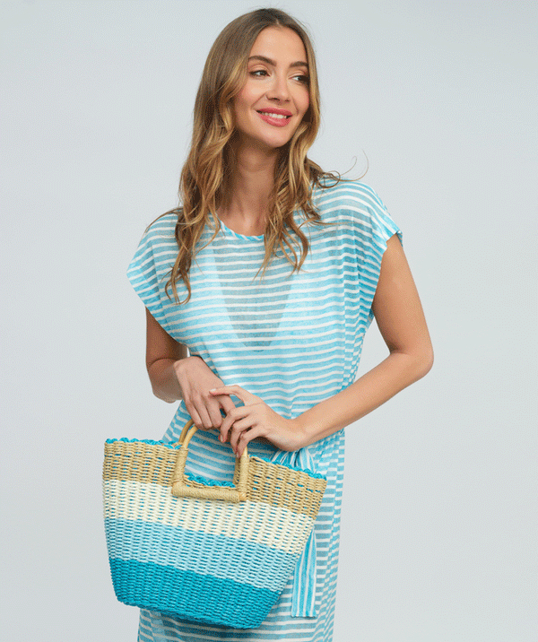 Venetta – Handwerkertasche mit gewebten Streifen