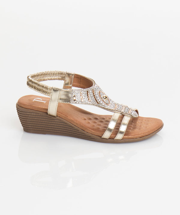 Gemini Sandal - Gold