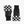 Gemma - Black Faux Leather Fingerless Gloves
