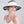 Graciella - White Wide Brim Visor with Zebra Print