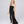 Vienna - Black Silky Maxi Dress with Empire Waist and Lace Details