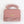 Dusty Pink Plush Faux Fur Bag with Interior Pockets