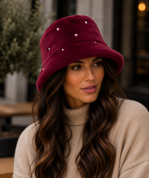 Jasmin - Chapeau Bob en Fausse Fourrure