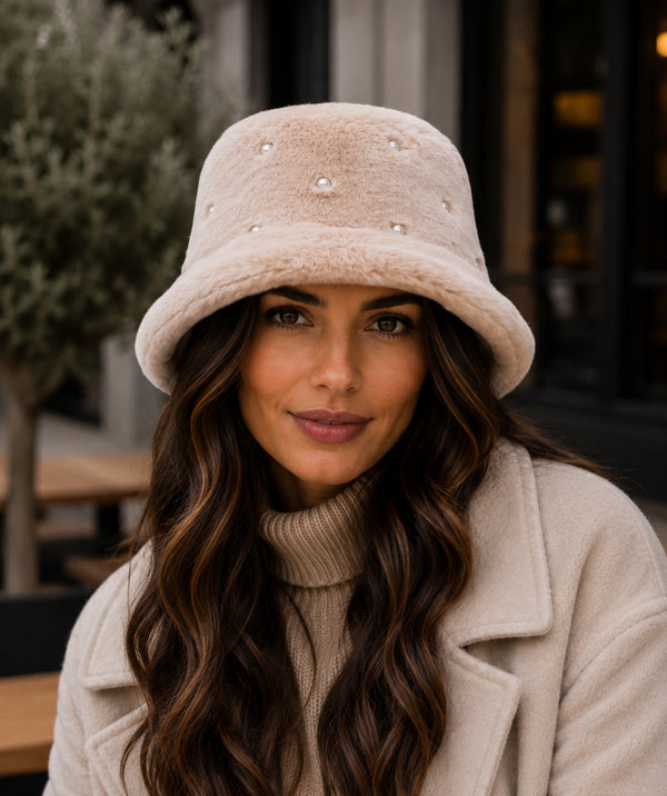 Jasmin - Chapeau Bob en Fausse Fourrure