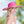 Kacie - Hot Pink Wide Brim Straw Hat