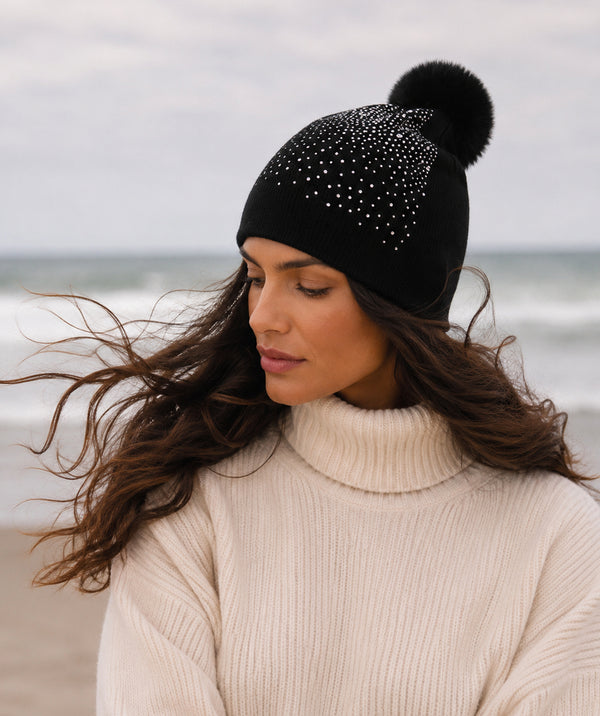 Kazia - Bonnet à pompons