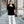 Kennedy - Black 3/4 Length Faux Fur Coat