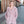 Stoffige roze blazerstijl faux bontjas