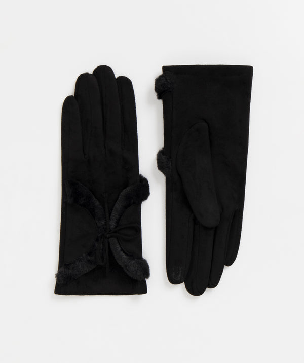 Kora - Gants en faux suède
