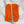 Laura - Orange Faux Suede Gloves with Ruched Cuffs