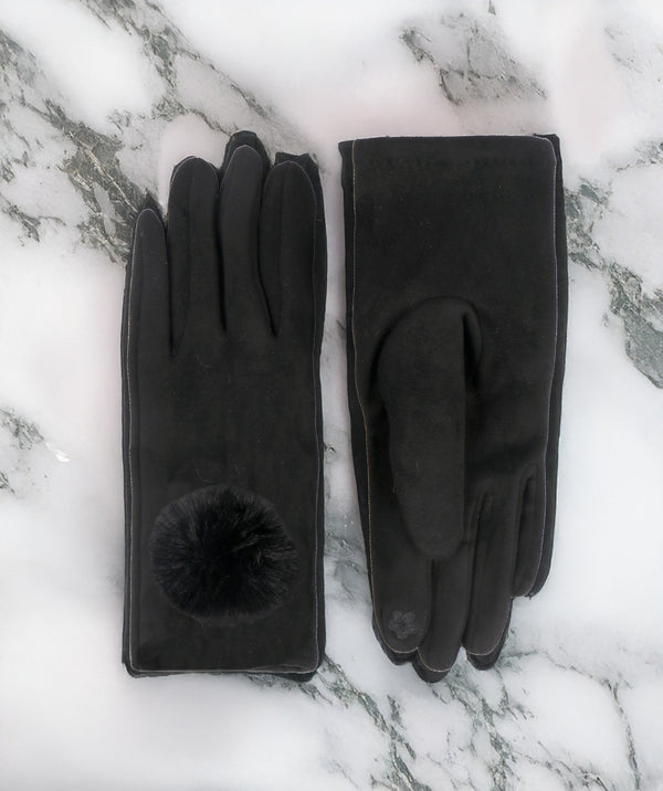 Leighton - Guantes de ante sintético para pantalla táctil