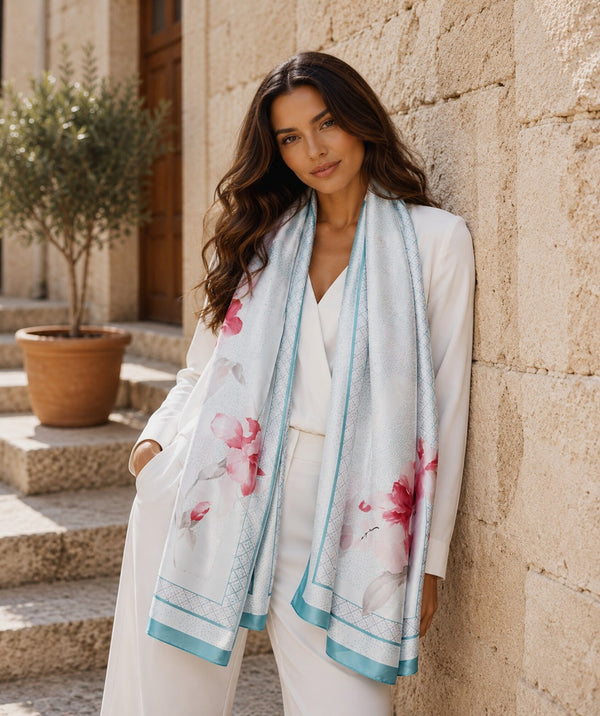 Libbie - Lenço de Seda Cetim