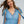 Lima - Blue Rainbow Striped Maxi Dress with Pom Pom Trimming