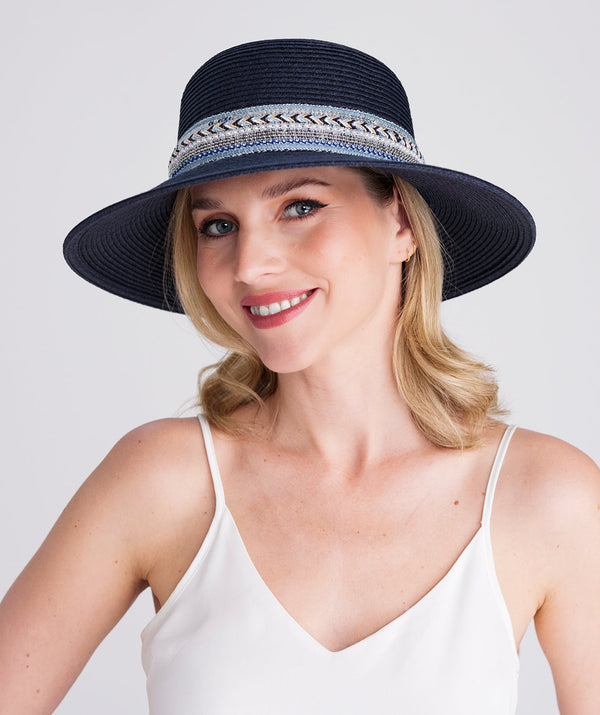 Lopez - Woven Straw Wide Brim Sun Hat