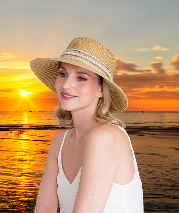 Lopez - Woven Straw Wide Brim Sun Hat