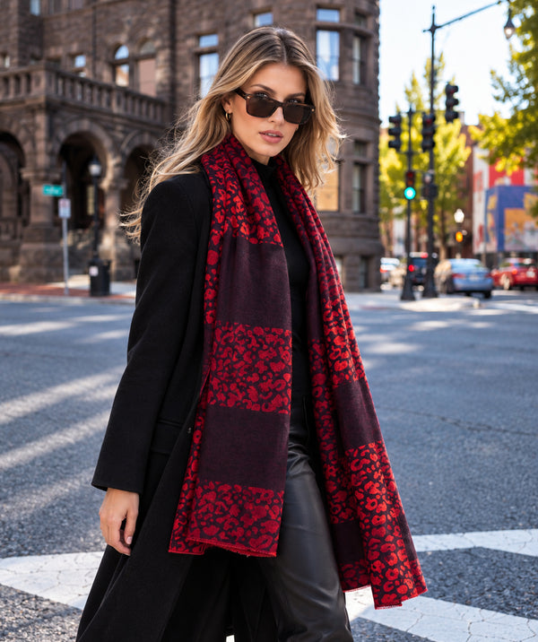 Lorna - Sciarpa reversibile in cashmere