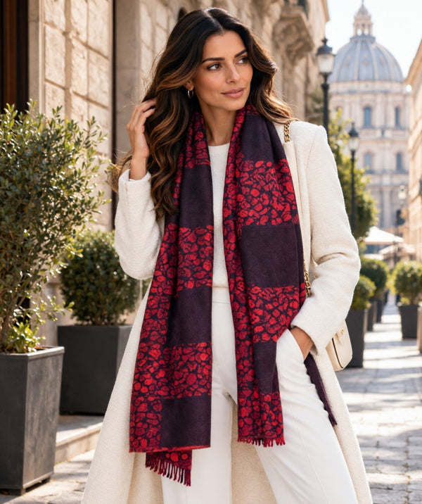 Lorna - Reversible Cashmere Feel Scarf