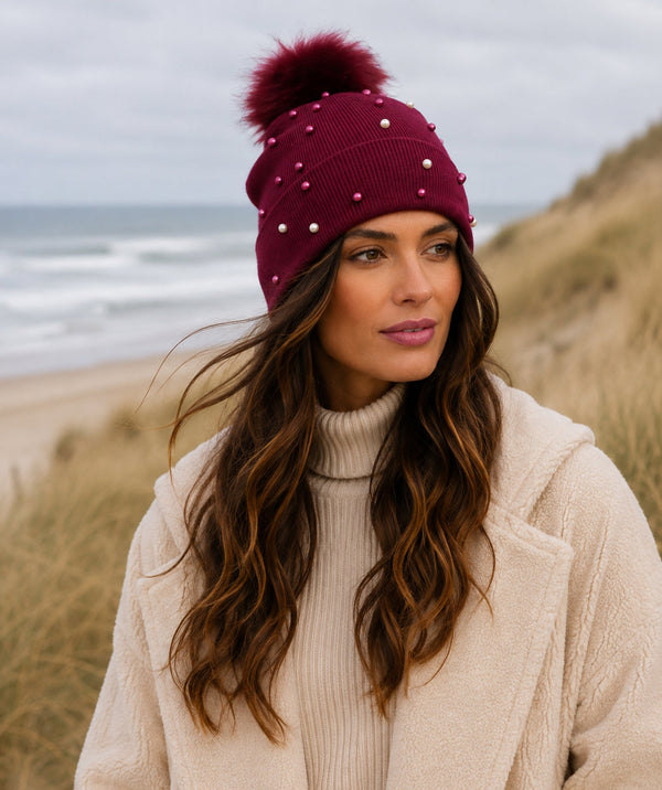 Lovato - Cappello a cuffia con pompon