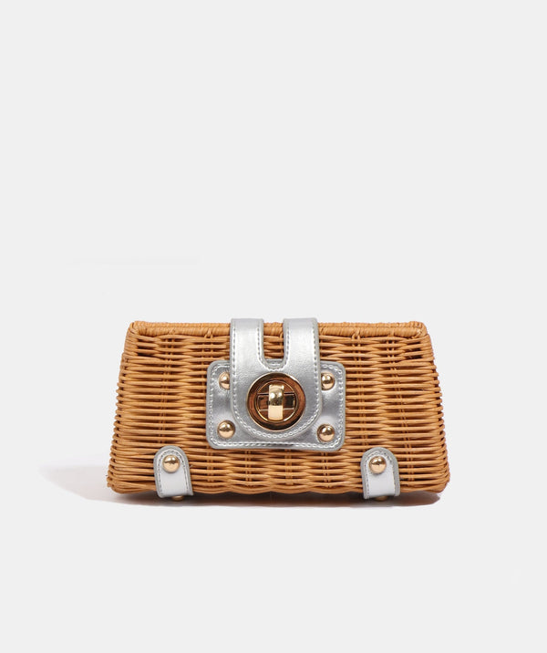 Lulu - Pochette à bandoulière argentée Petite