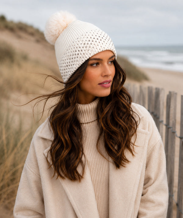 Maeve - Bonnet à pompons