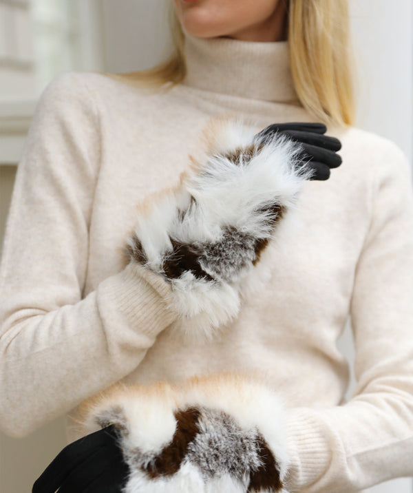 Textured Faux Fur Gloves | Premium Fit, Affordable Luxury