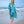 Marbella - Turquoise Tropical Print Summer Kaftan