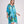 Marbella - Turquoise Tropical Print Summer Kaftan