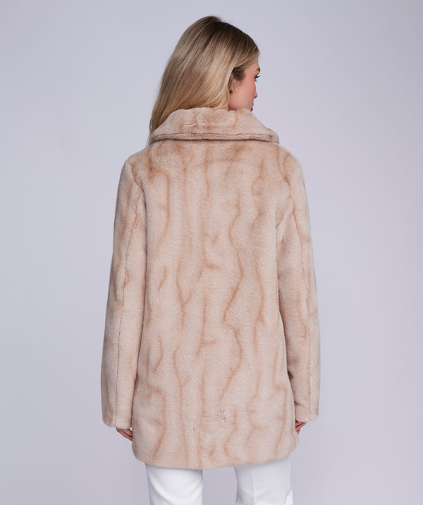 Marilyn - Manteau long en fausse fourrure