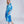 Mauritius - Blue Ocean Print Maxi Cover Up with Dazzling Embellishment