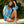 Mauritius - Blue Ocean Print Midi Length Cover Up with Embellished Jewels