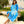 Mauritius - Blue Ocean Print Maxi Cover Up with Dazzling Embellishment