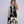 Megan - Wrap de diseñador floral negro/crema