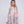 Megan - Silver Grey/Blush Pink Floral Designer Wrap