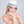 White and Blue Striped Trilby Hat with Ribbon Embellishment