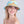 Visor naturel avec cravate en mousseline imprimée par Turquoise pâle