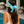 Misha - Viseira de palha com gravata de chiffon
