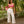 Ola - White Beach Trousers with Lace Panel Front and Elastic Waistband