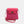 Hot Pink Straw Handbag with Gold Hardware Closure