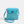 Pale Turquoise Straw Handbag with Tonal PU Details
