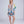 Paradiso - Blue Floral Print Midi Length Cover Up with Beaded Embellishment
