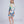 Paradiso - Blue Floral Print Midi Length Cover Up with Beaded Embellishment