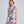 Paradiso - Blue Tropical Floral Print Dress with Embellished Beading