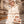 Cream Borg Coat with Tan Faux Suede Details