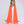 PIA - Pashmina italiana naranja con flecos retorcidos